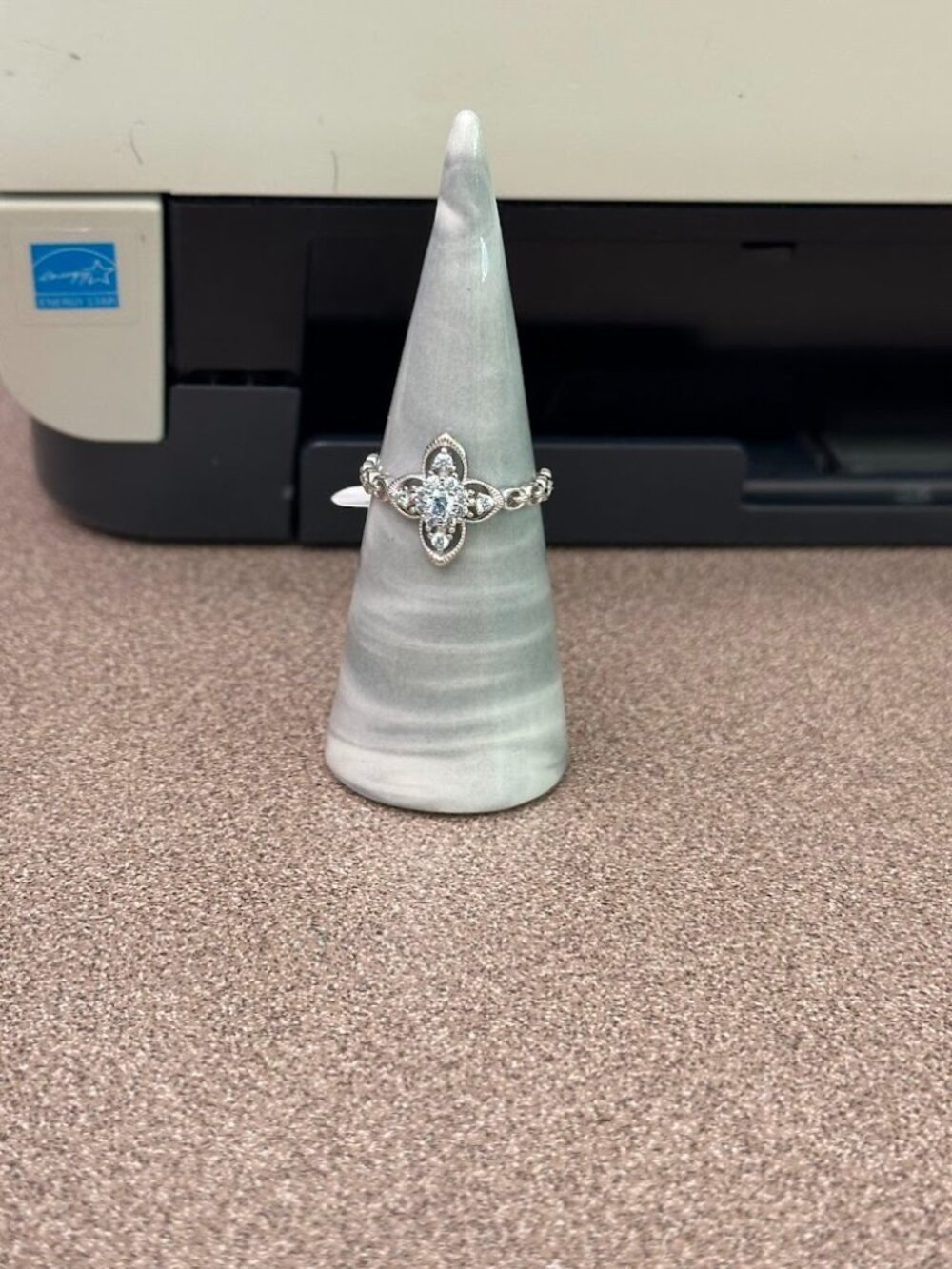 Bomb Party Ring Size 8 RG48204 - Ultra Rare Unicorn - Aquamarine on .925 SS
